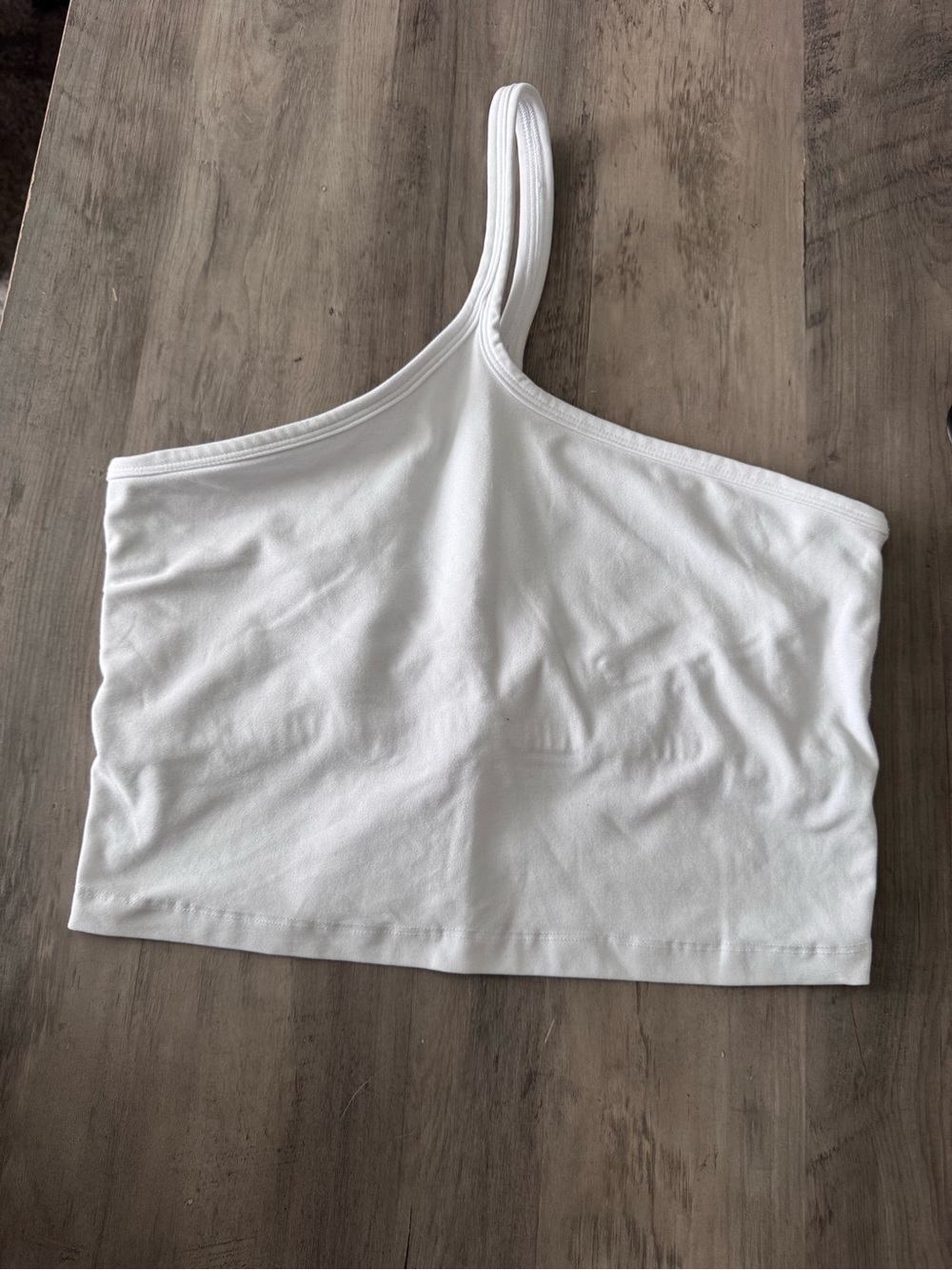 Beyond Yoga Asymmetrical Spacedye Crop